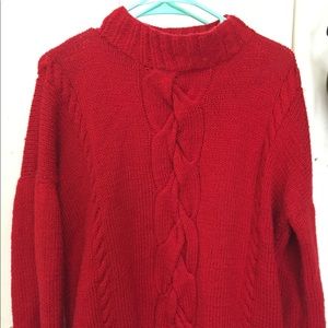 Knitted Red Sweater